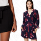 Tie Waist Shorts, $30 | Floral Wrap Romper, $60 | Modern Skinny Jeans, $50